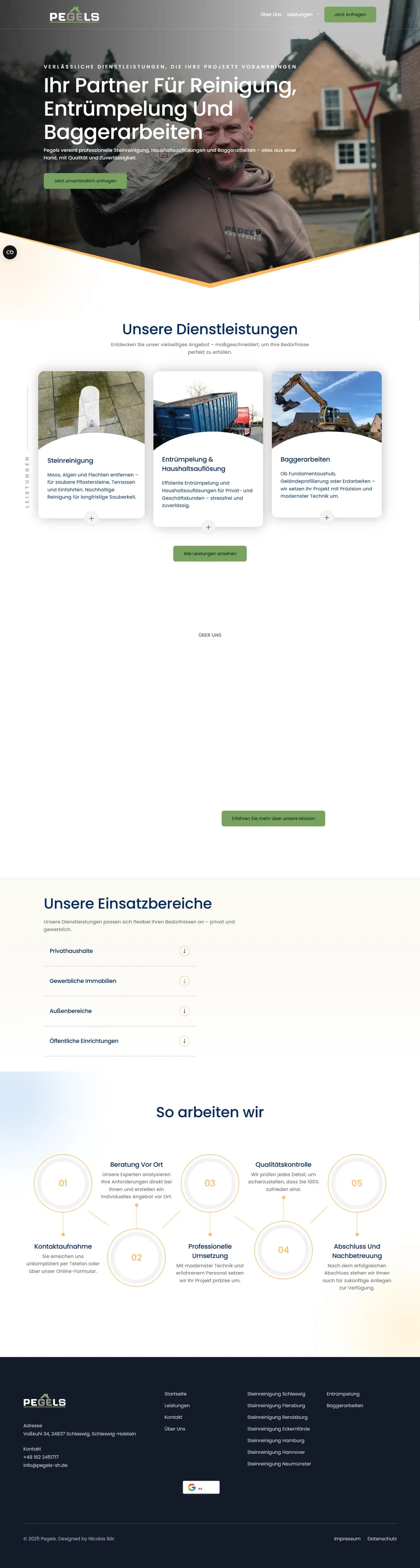Pegels — Website-Screenshot (Desktop-Full-Page)